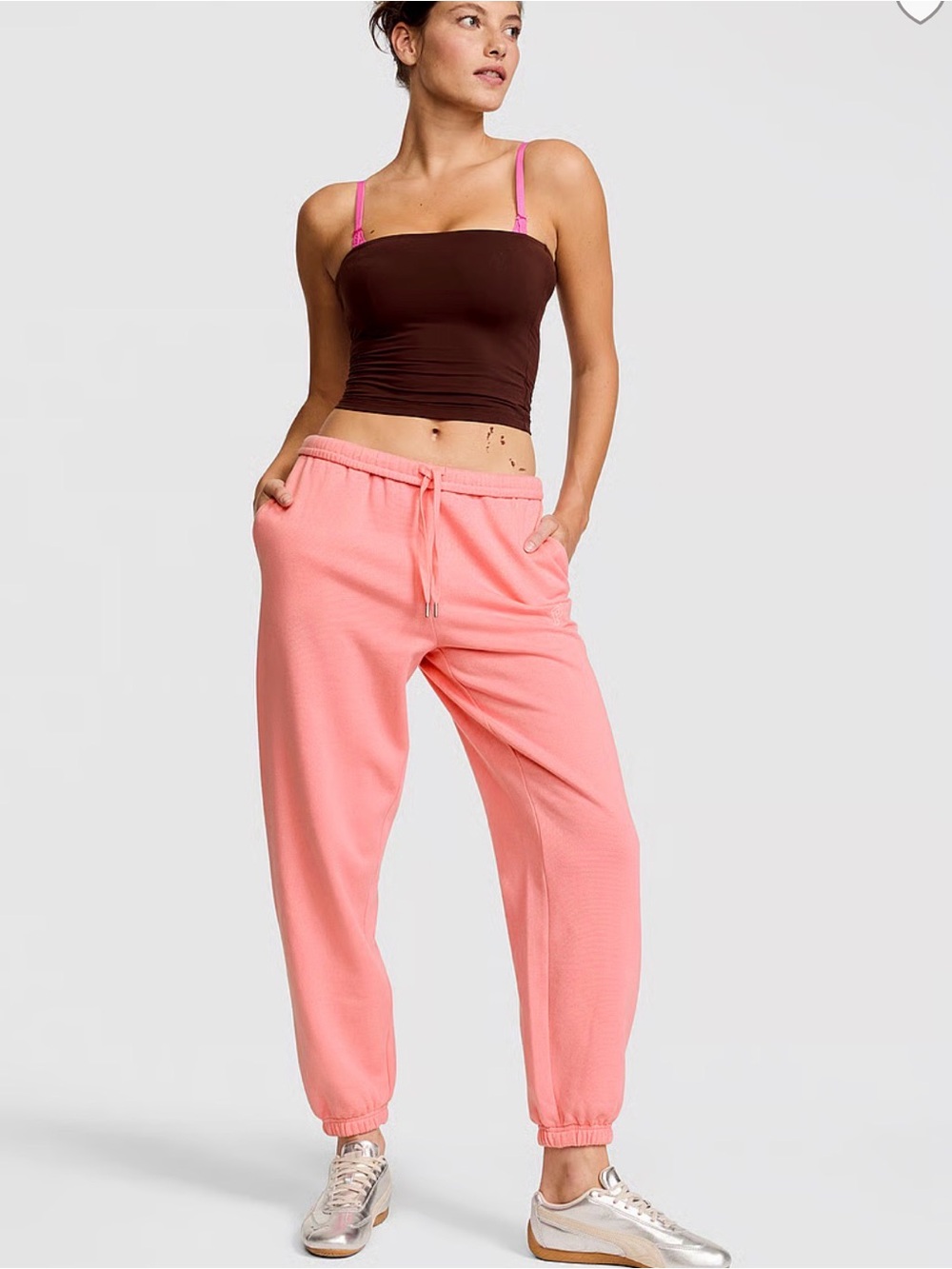 Pink by Victoria’s Secret Women's Campus fleece Drawstring Jogger Pants
